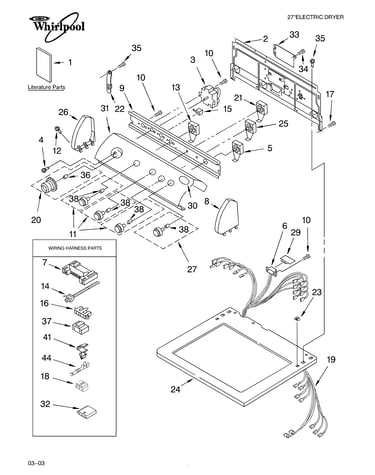 Top and console parts