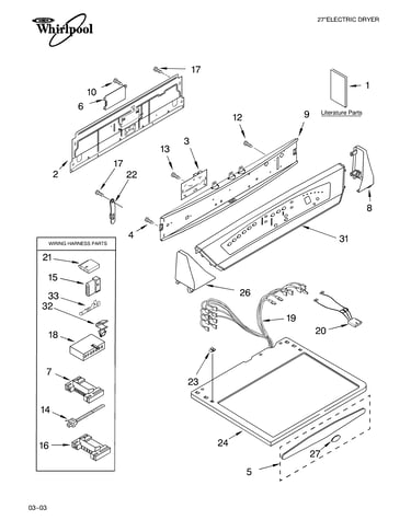Top and console parts