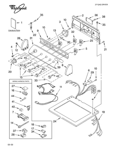 Top and console parts