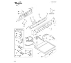 Whirlpool GGW9868KL2 top and console parts diagram