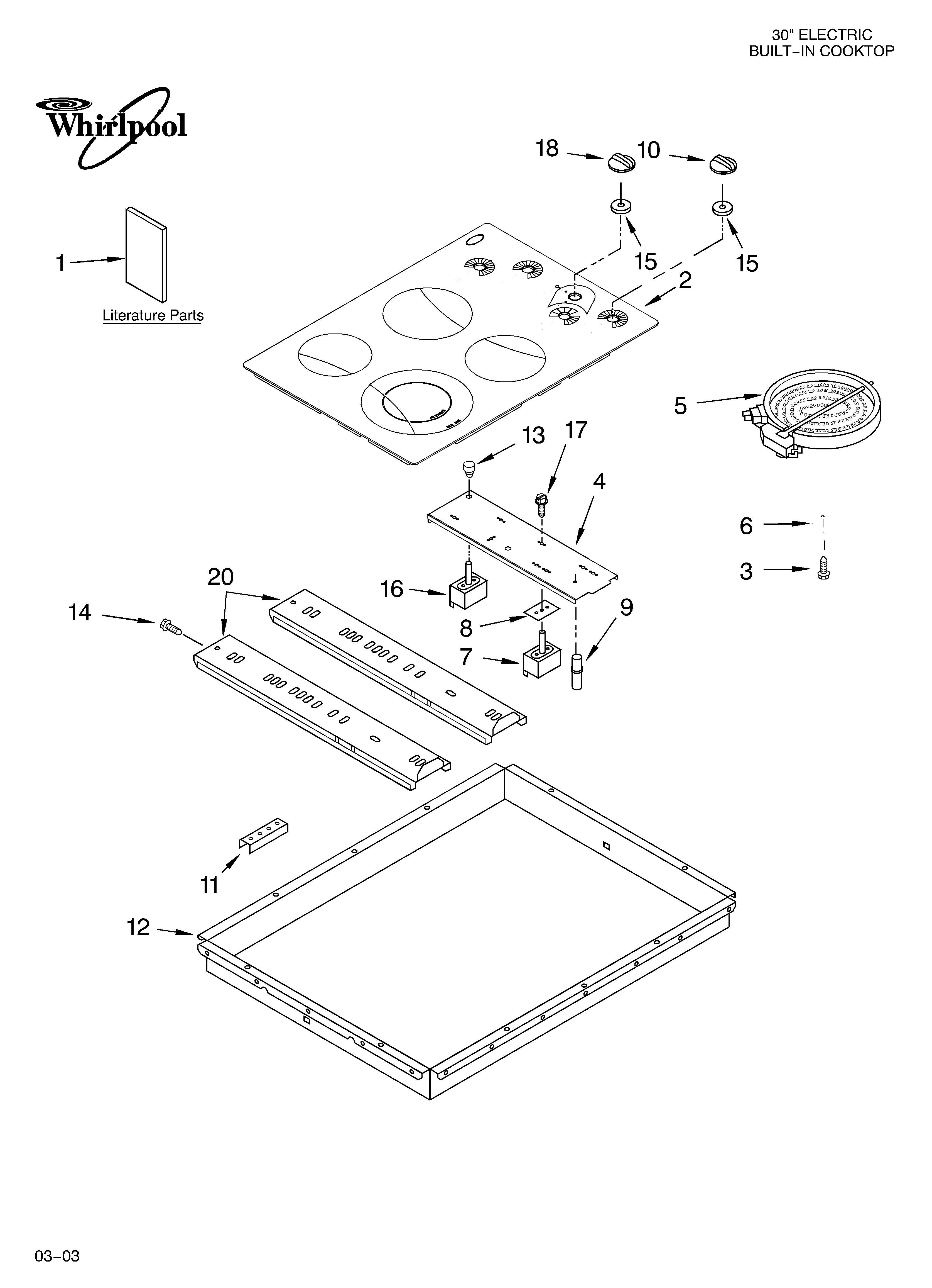 Cooktop parts