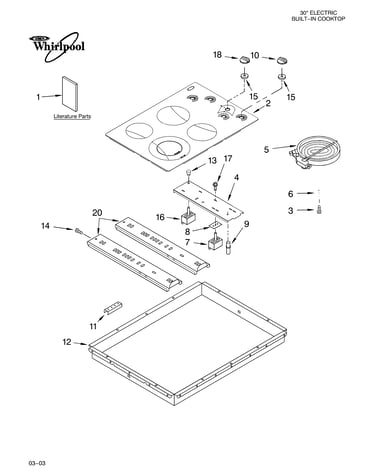 Cooktop parts