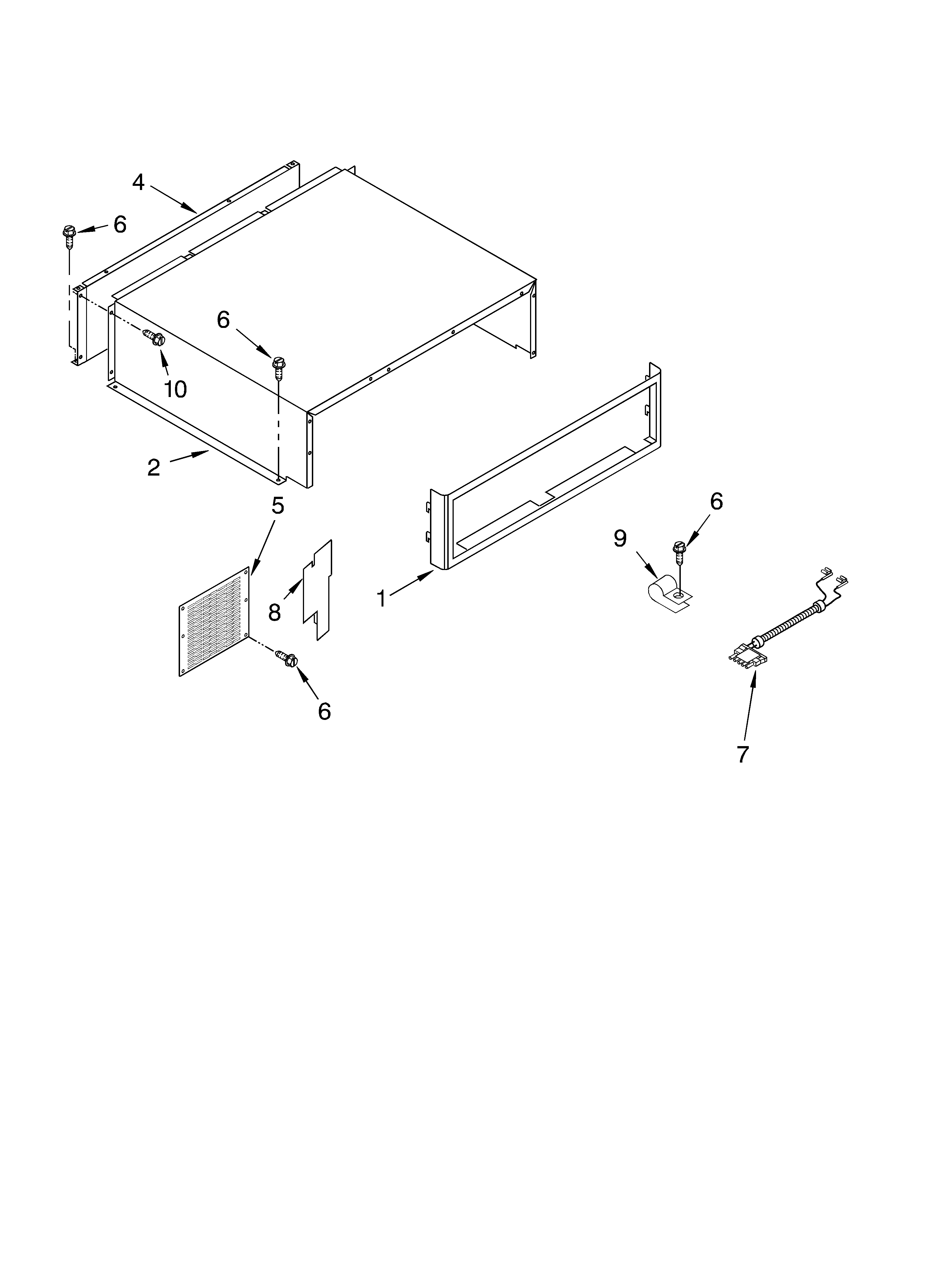 Top grille and unit cover parts