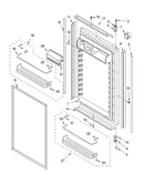 Refrigerator door parts