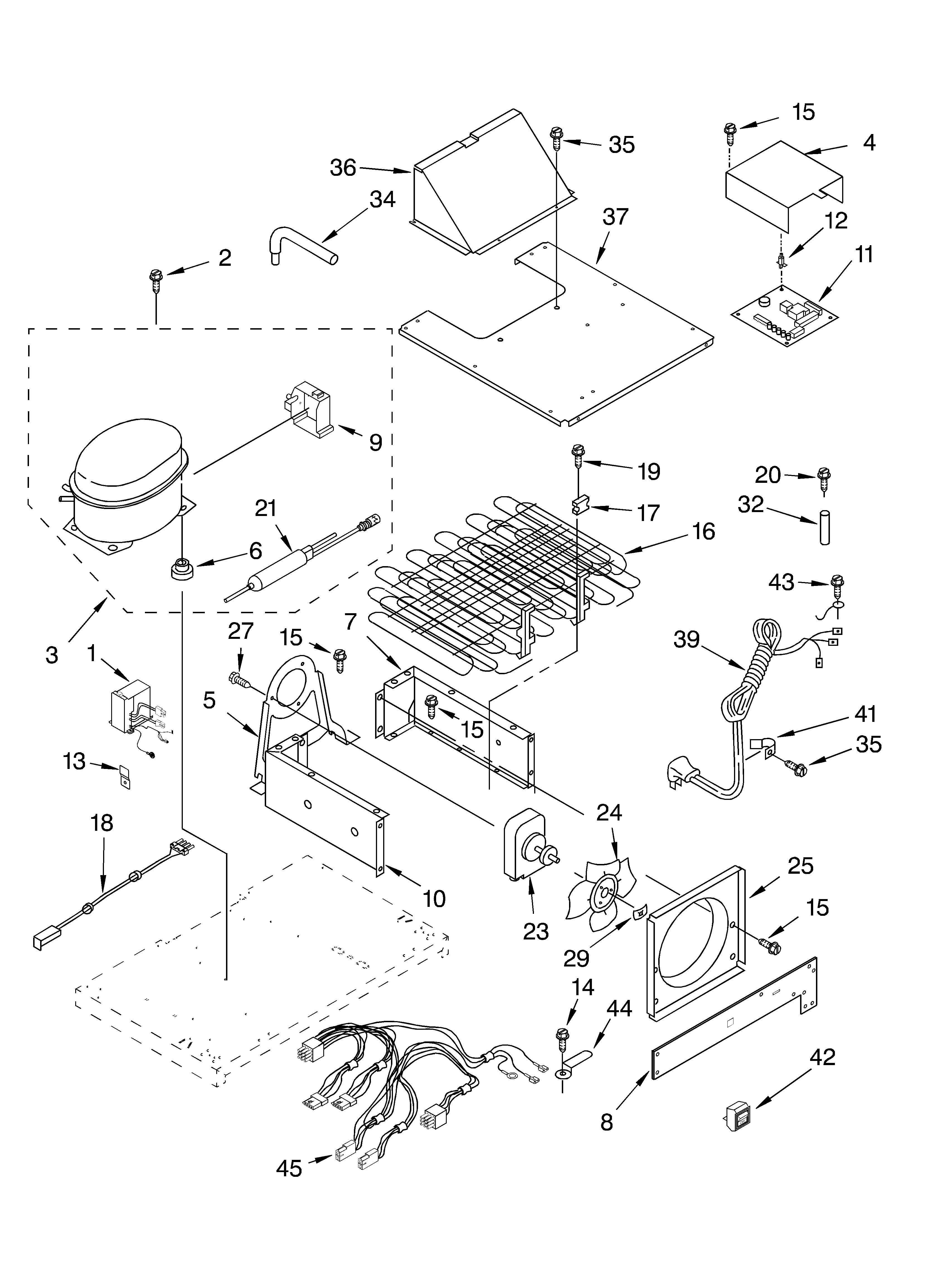 Upper unit parts