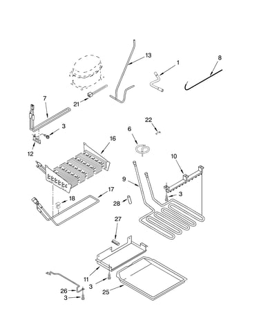 Lower unit and tube parts