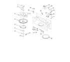 KitchenAid KHMS145KSS1 magnetron and turntable parts diagram