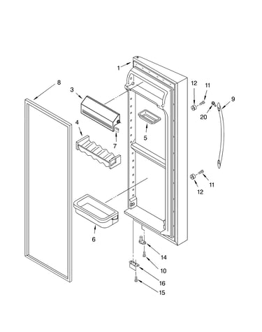 Refrigerator door parts