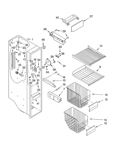 Freezer liner parts
