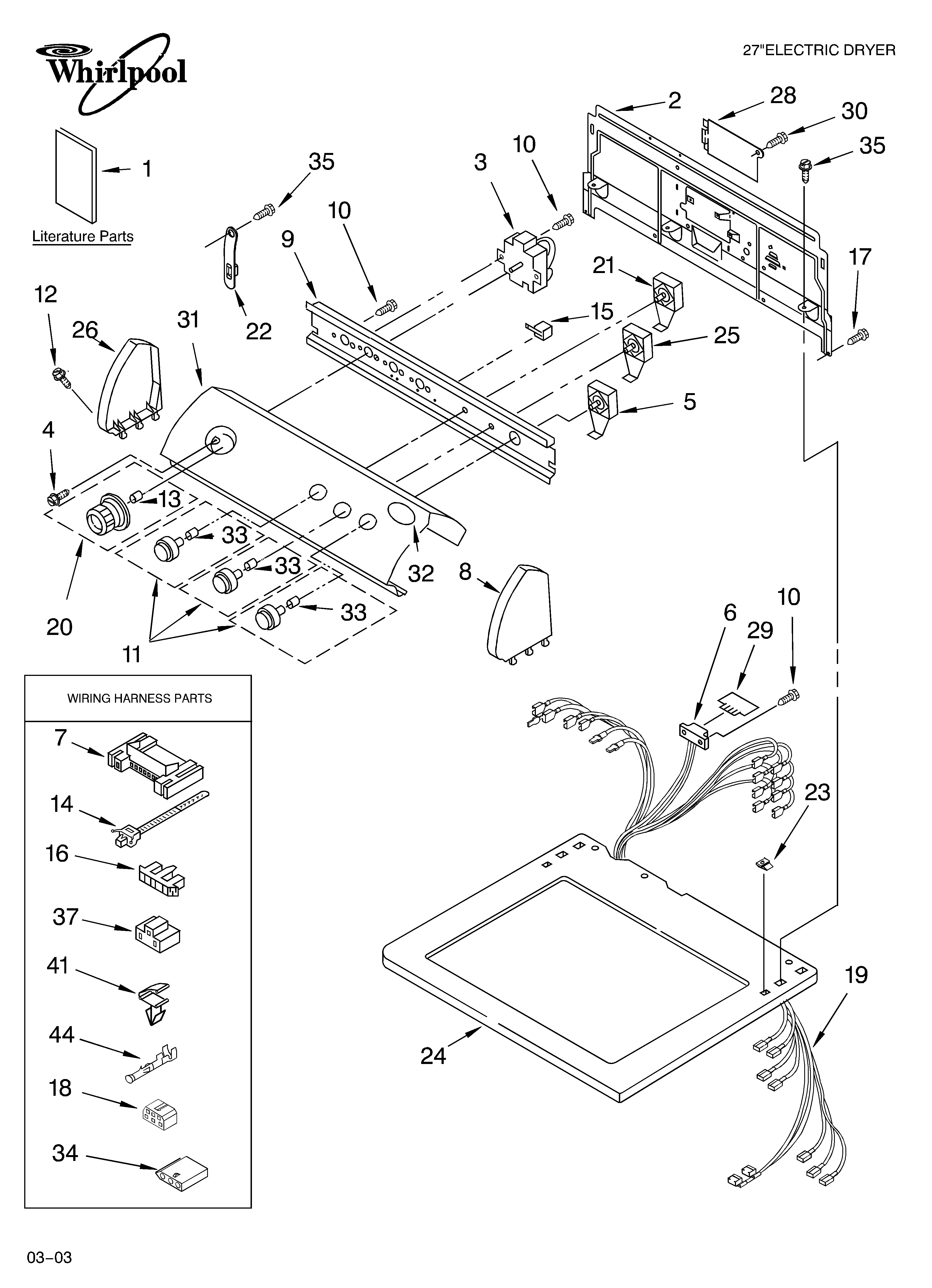 TOP AND CONSOLE PARTS