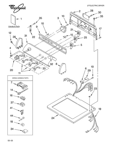 Top and console parts