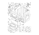 Whirlpool LEQ8611LW1 cabinet parts diagram