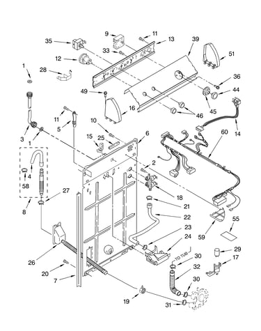 Controls and rear panel parts