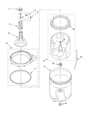 Agitator, basket and tub parts