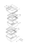 Refrigerator shelf parts