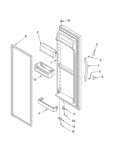 Refrigerator door parts