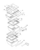 Refrigerator shelf parts