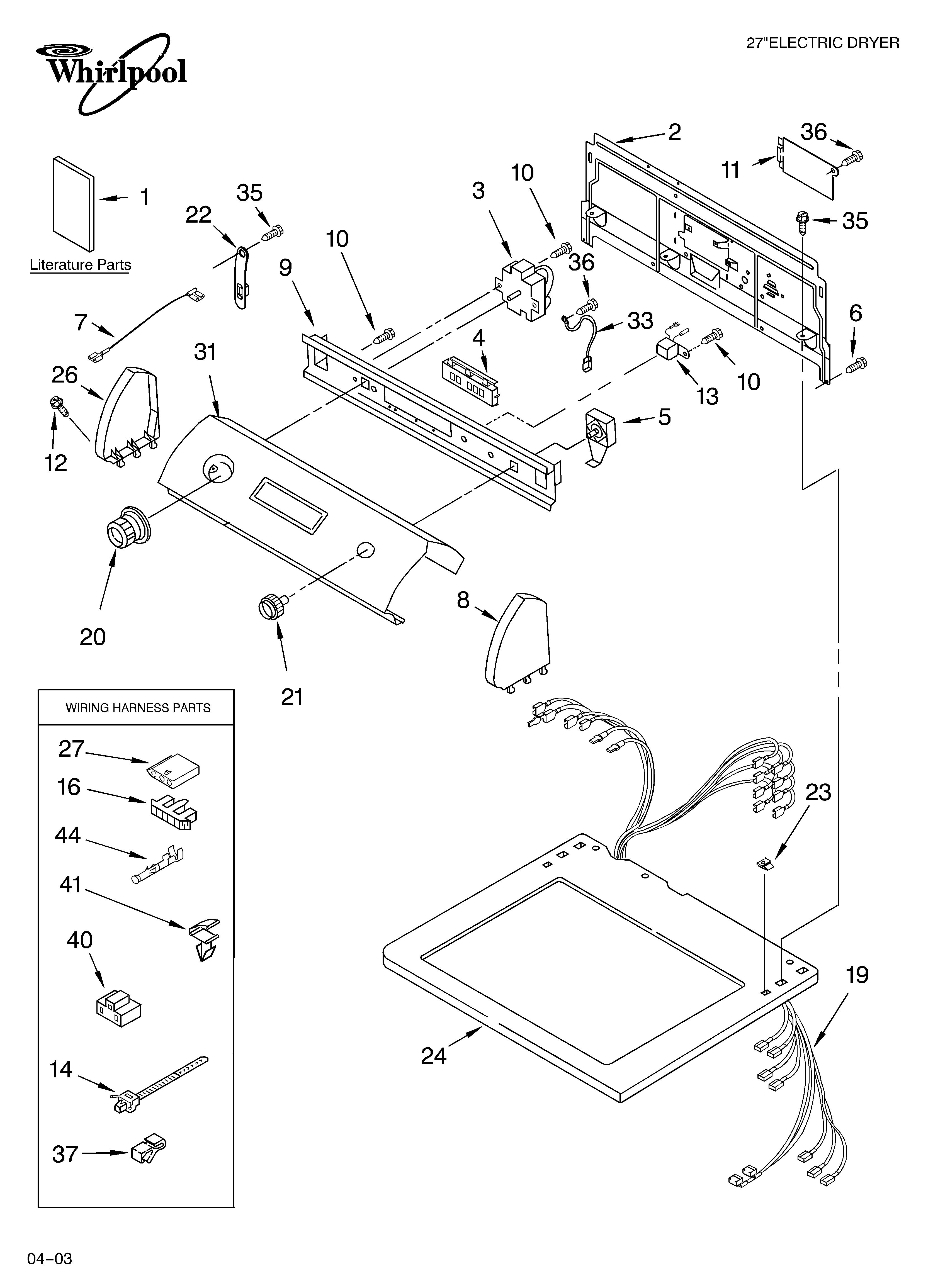 TOP AND CONSOLE PARTS