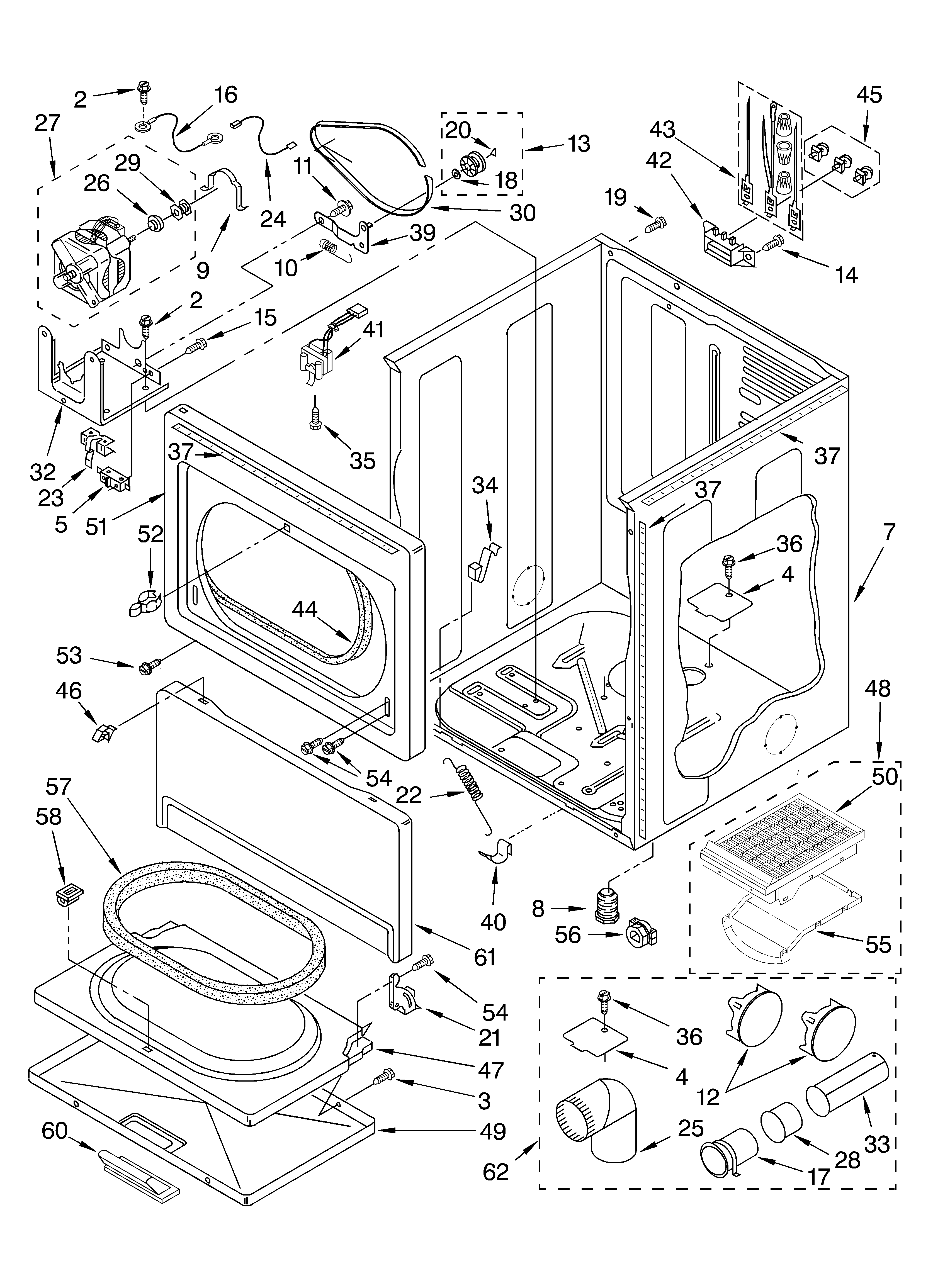 Cabinet parts