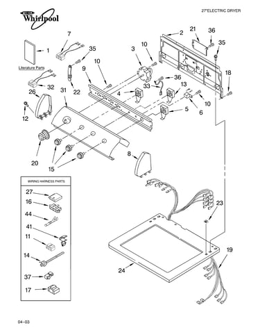 Top and console parts