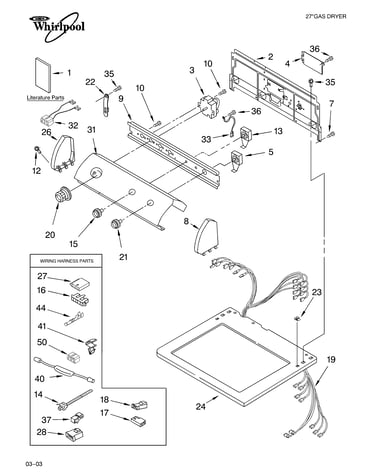 Top and console parts