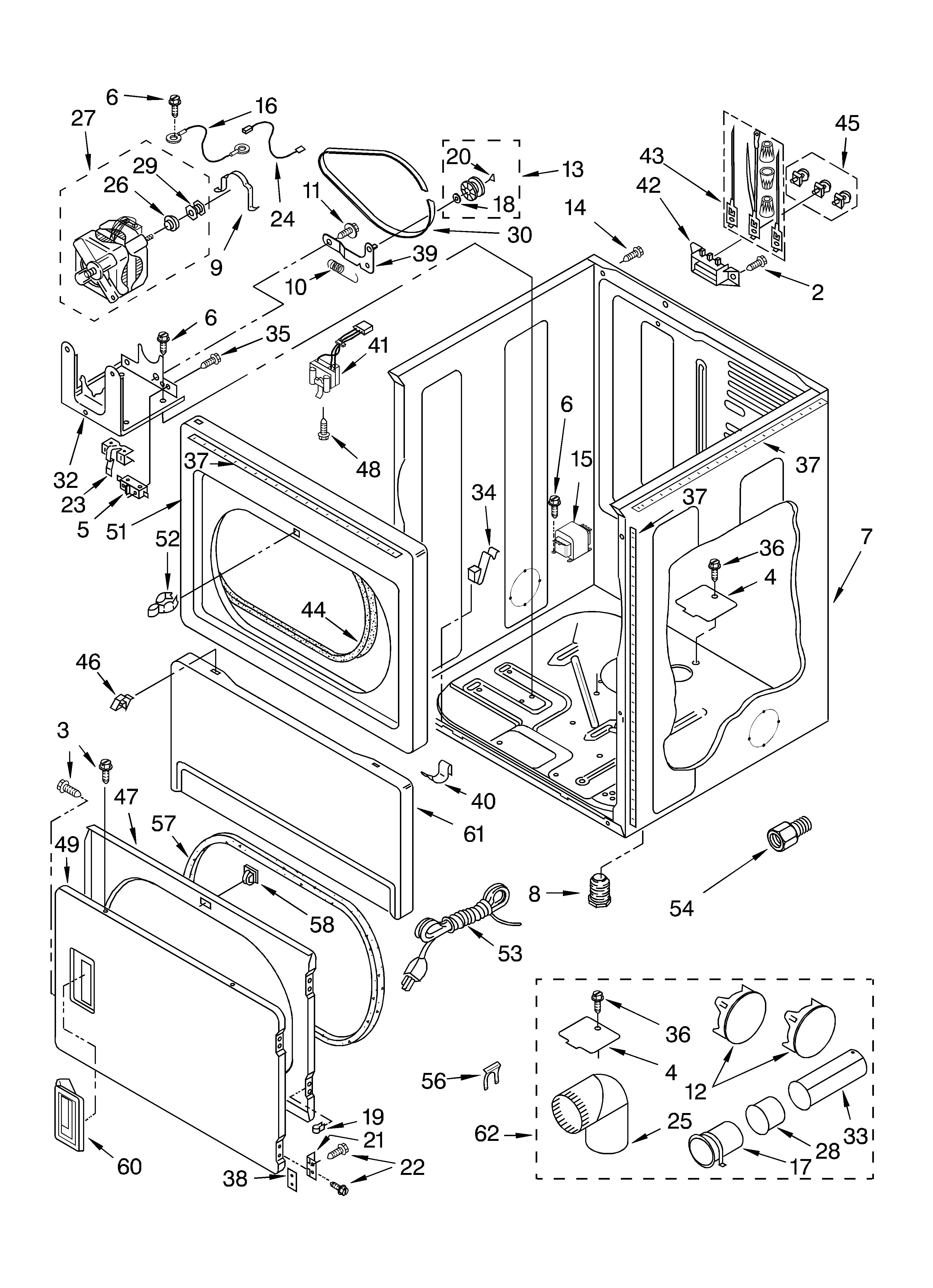 Cabinet parts