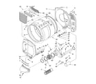 Whirlpool 3RLGR5437KQ1 bulkhead parts diagram