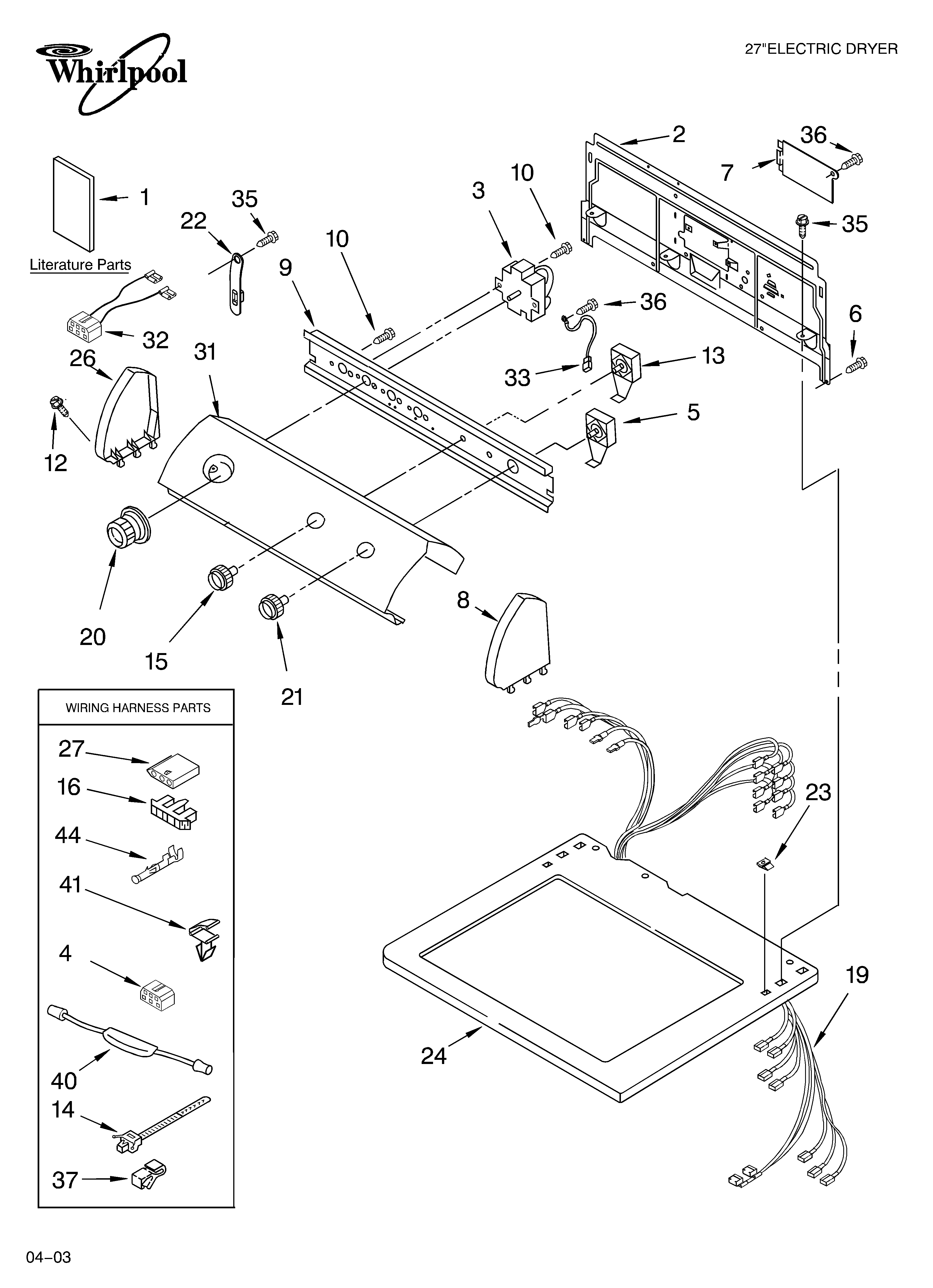 Top and console parts