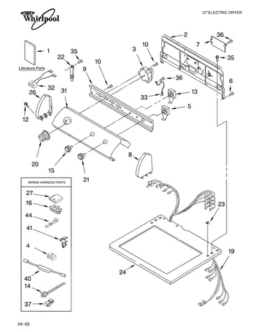Top and console parts