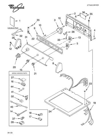 Top and console parts