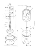 Agitator, basket and tub parts