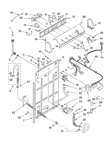 Controls and rear panel parts