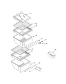 Refrigerator shelf parts