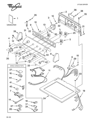 Top and console parts