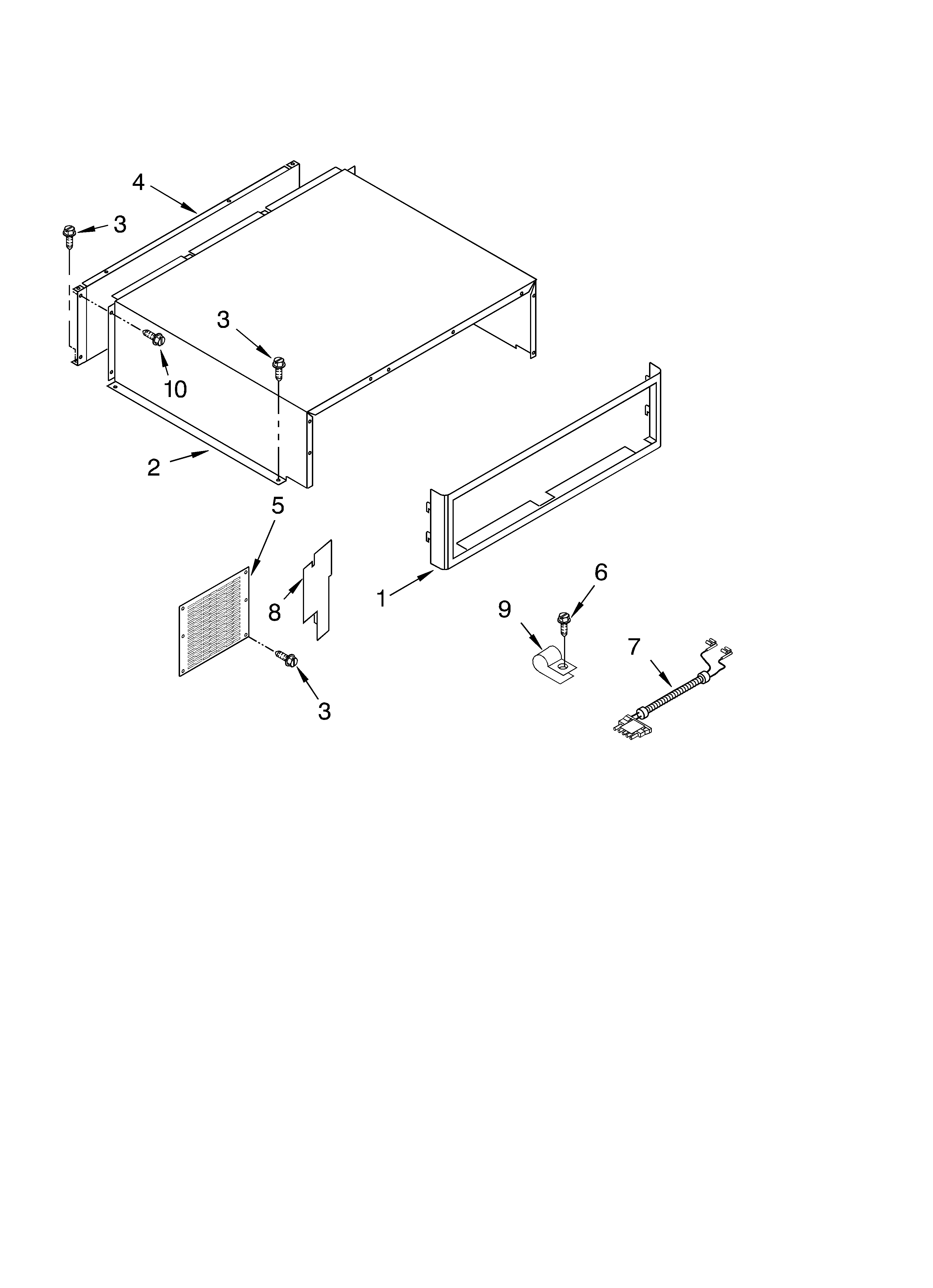 TOP GRILLE AND UNIT COVER PARTS