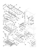 Refrigerator shelf parts