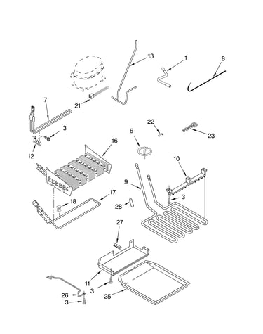 Lower unit and tube parts