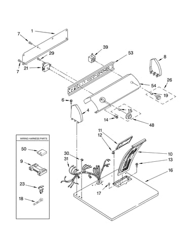 Top and console parts