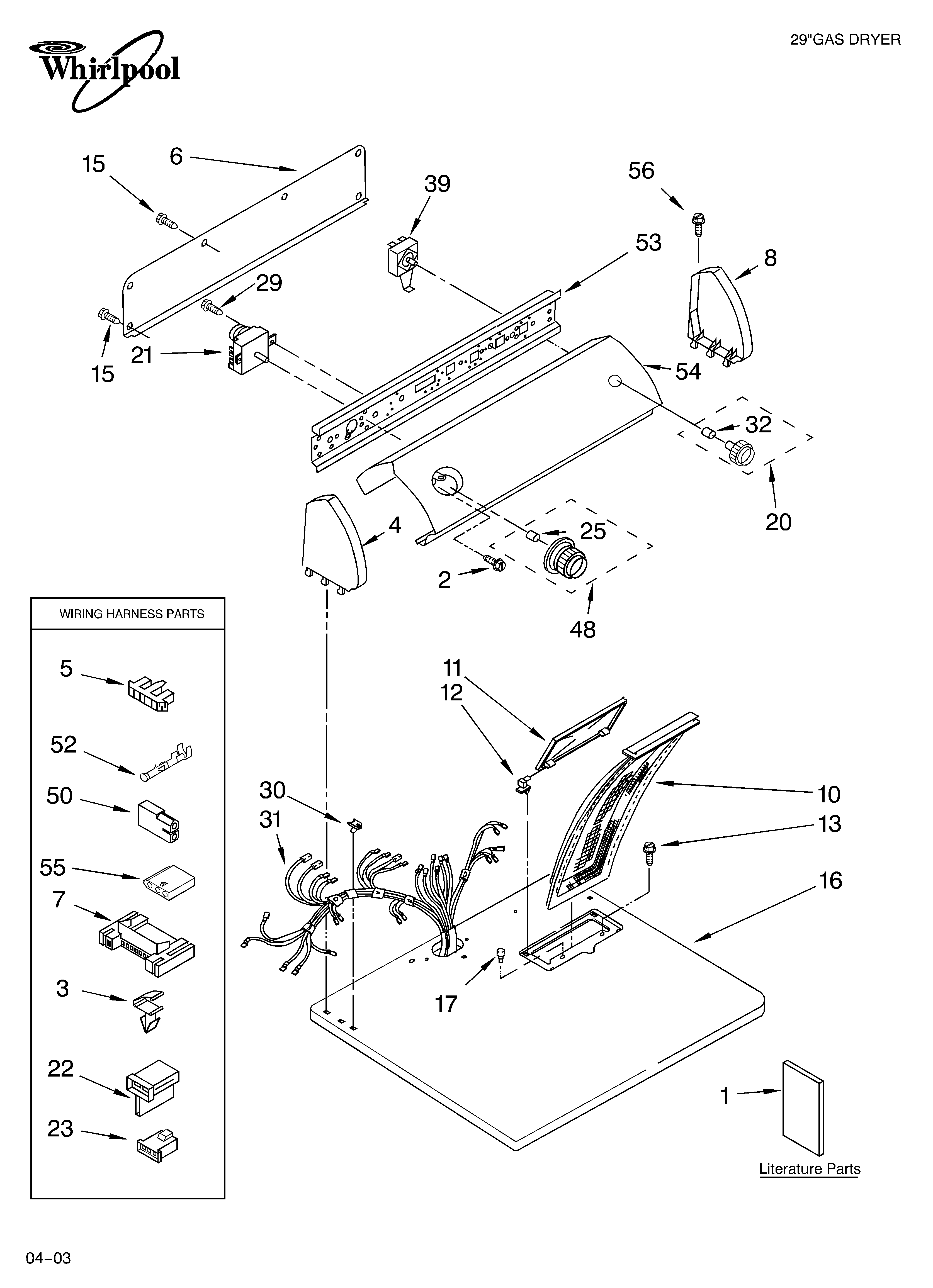 Top and console parts