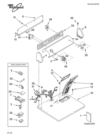Top and console parts