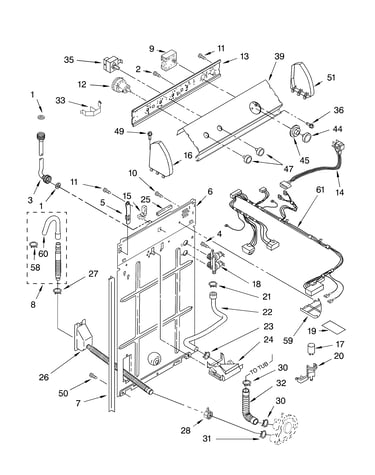 Controls and rear panel parts