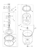Agitator, basket and tub parts