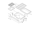 Whirlpool SF379LEKT1 drawer & broiler parts diagram