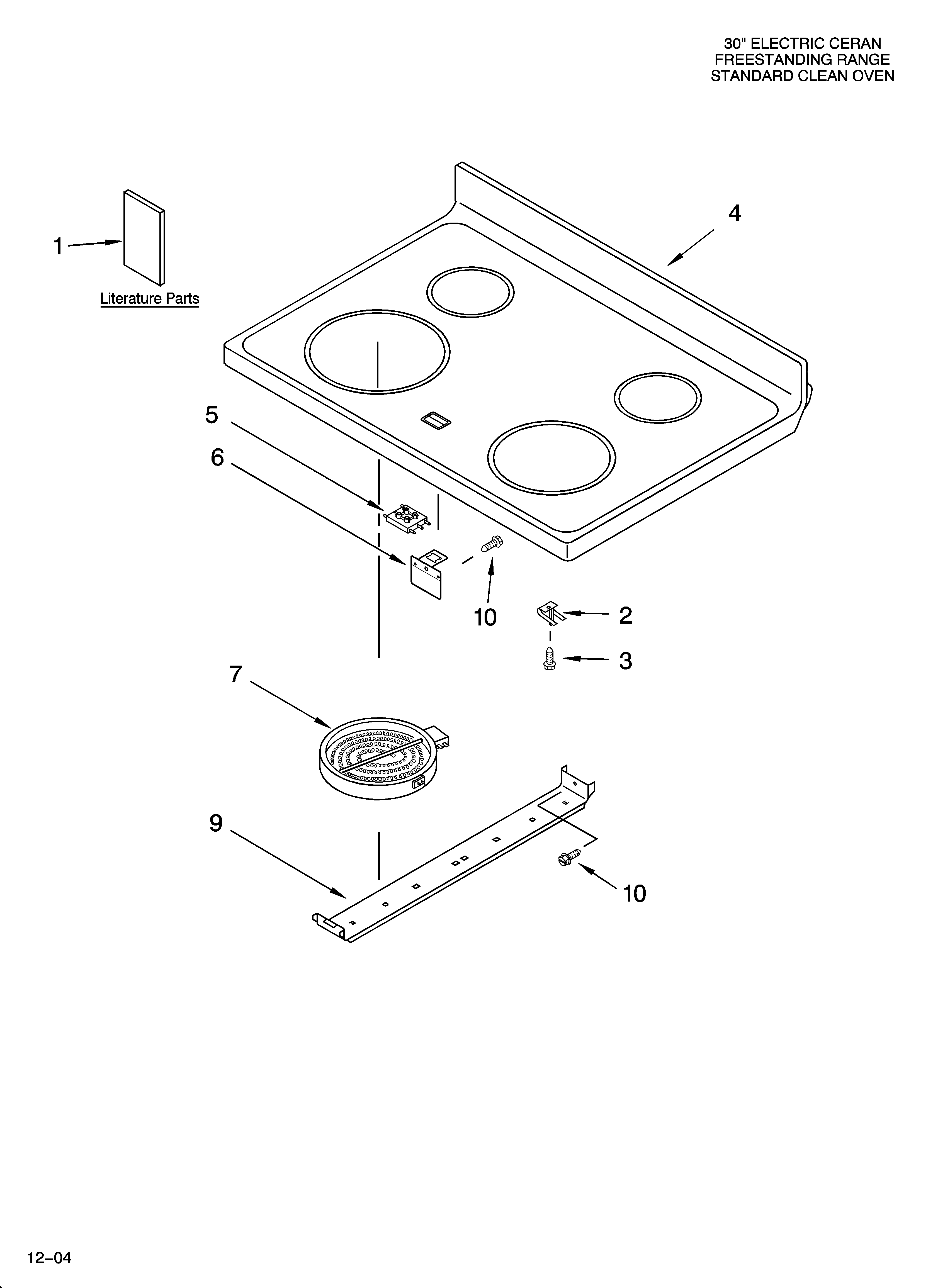 COOKTOP PARTS