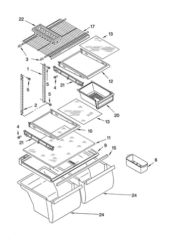 Shelf parts, optional parts