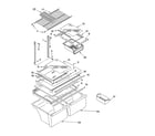 Whirlpool 8ET1MTKXKT05 shelf parts, optional parts diagram