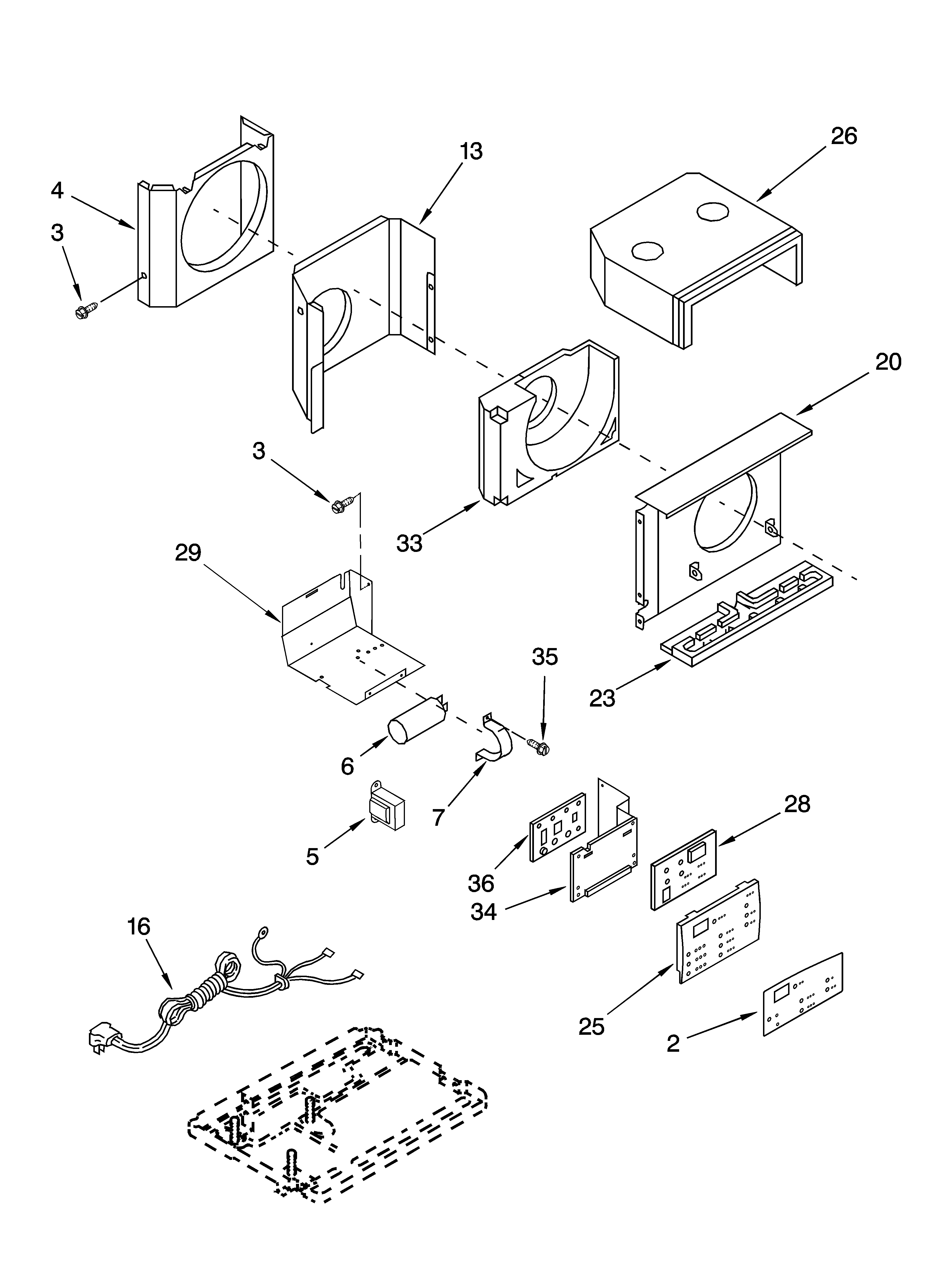 Air flow and control parts