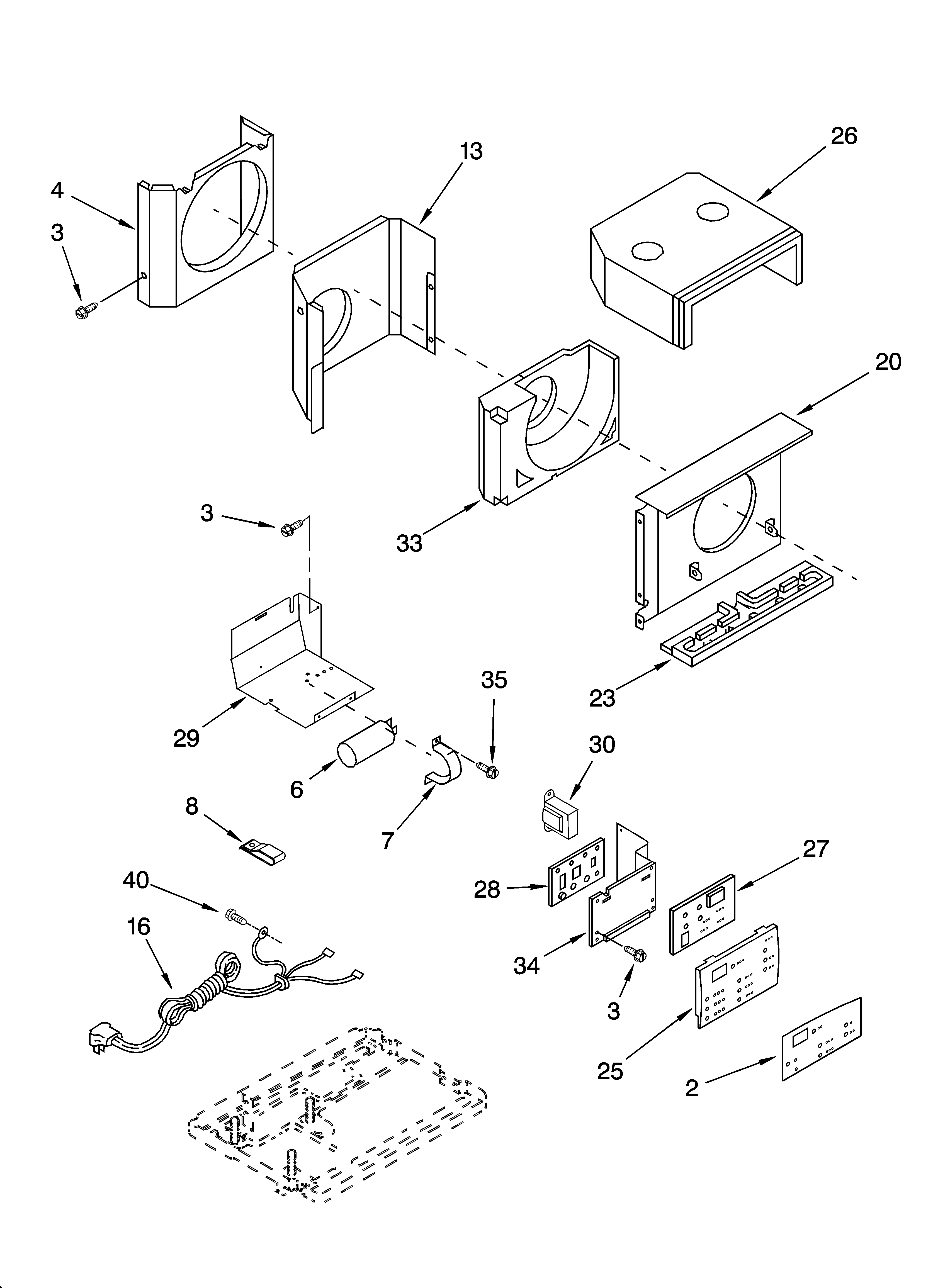 Air flow and control parts