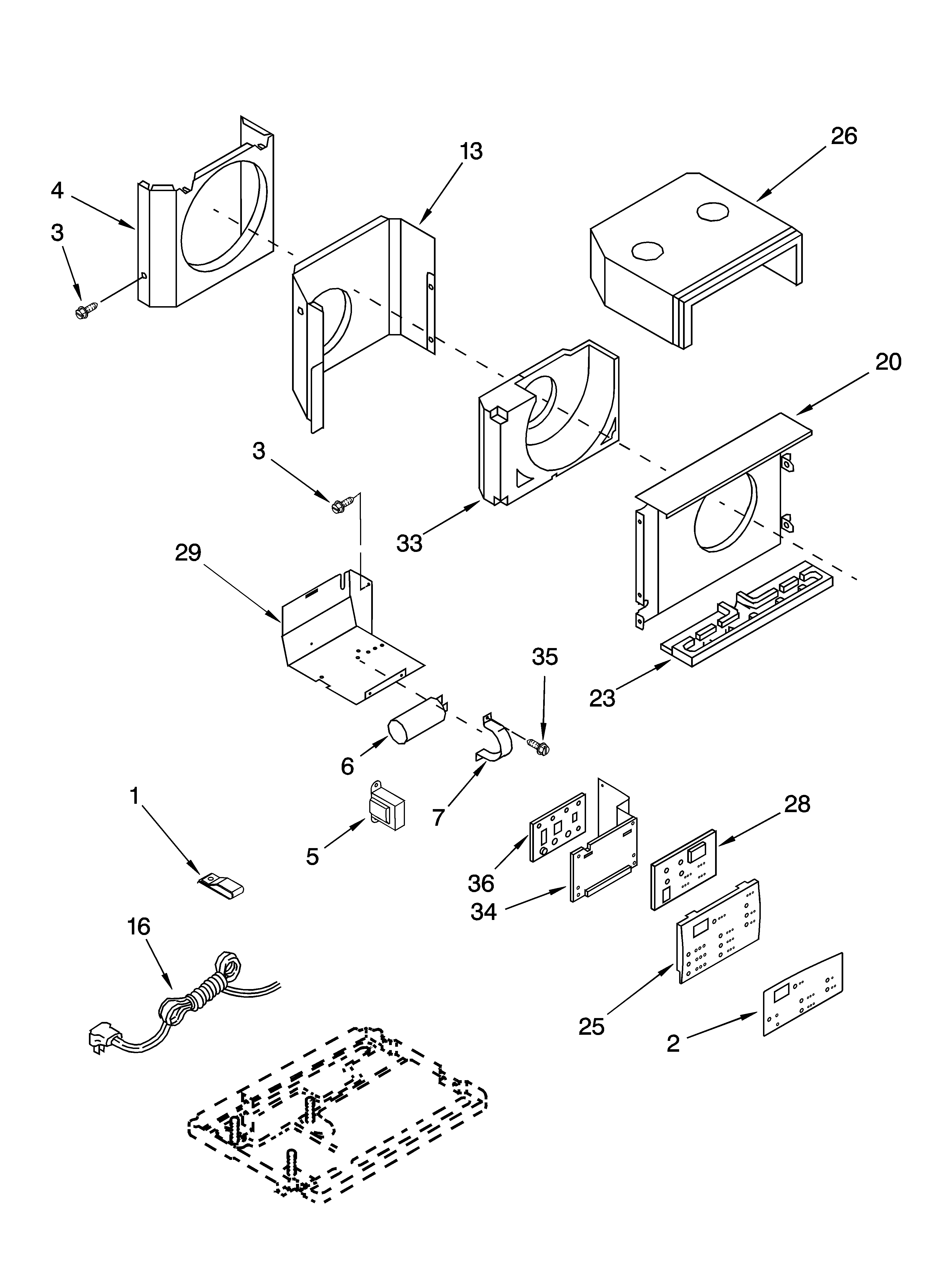 Air flow and control parts