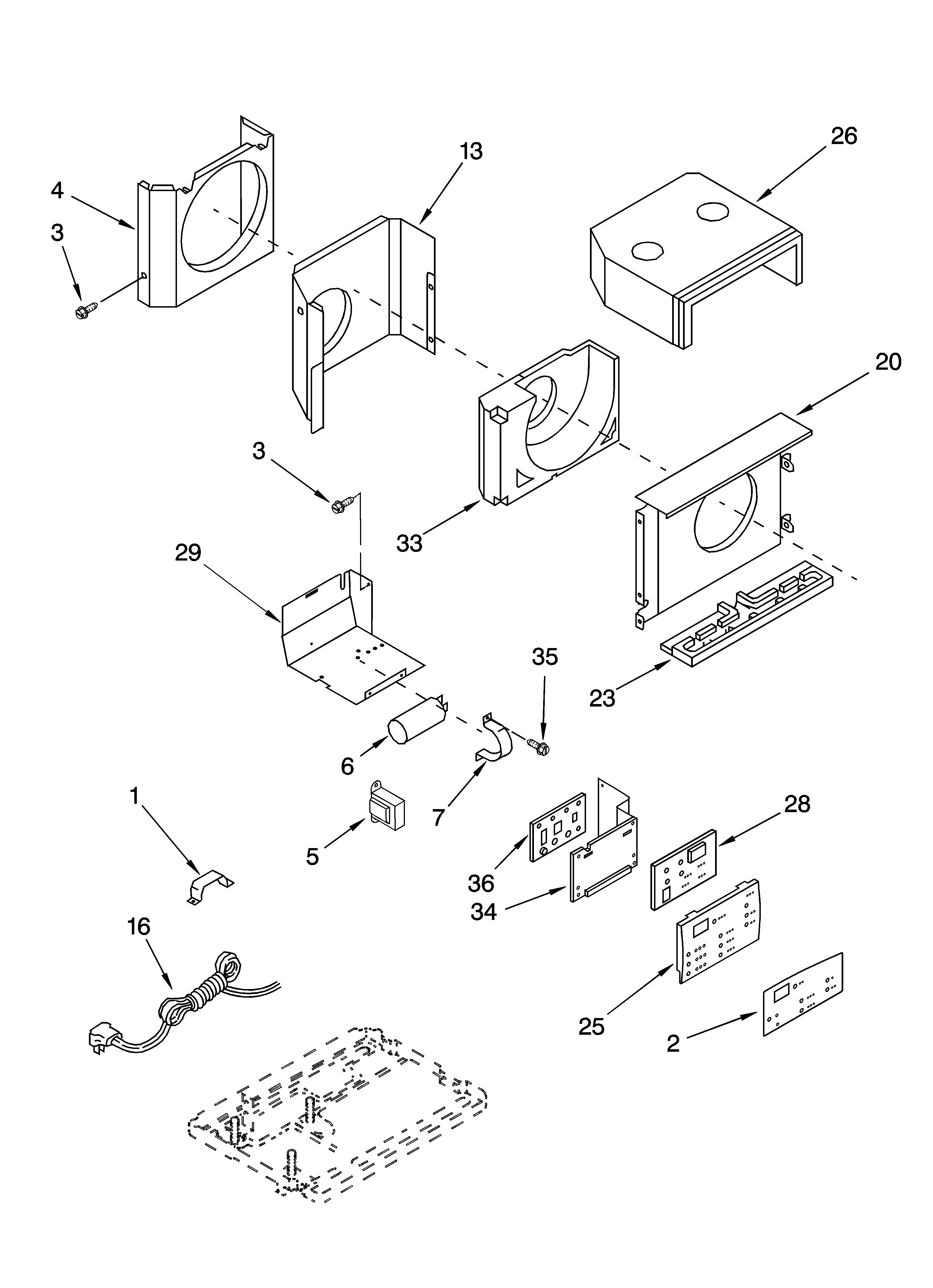 Air flow and control parts